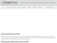 Tablet Screenshot of cheaptitles.co.nz
